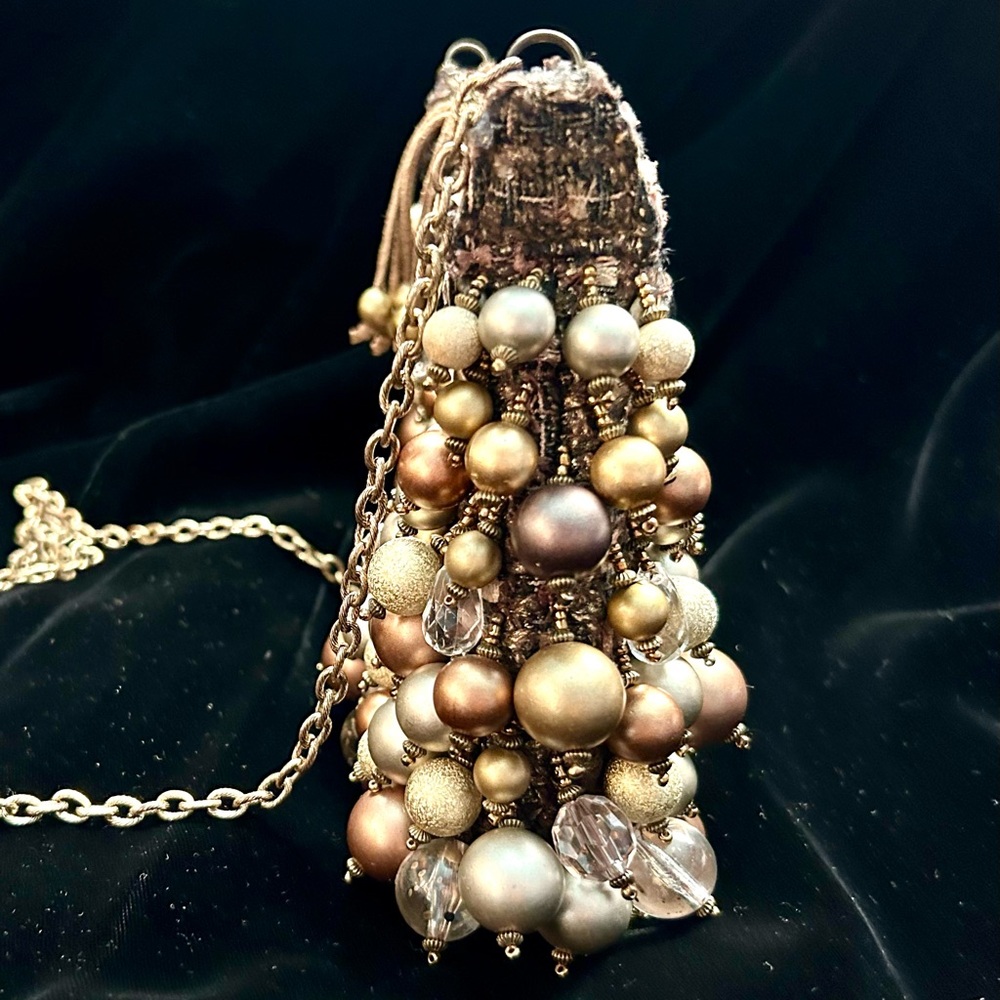Mary Frances Gold, Silver, Bronze Metallic Beaded Handbag - Picture 5 of 12